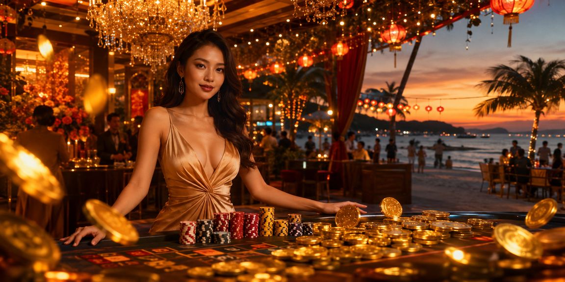 Không khí sôi động tại khu vực giải trí đêm Phú Quốc – cảm hứng cho trải nghiệm live casino trên di động